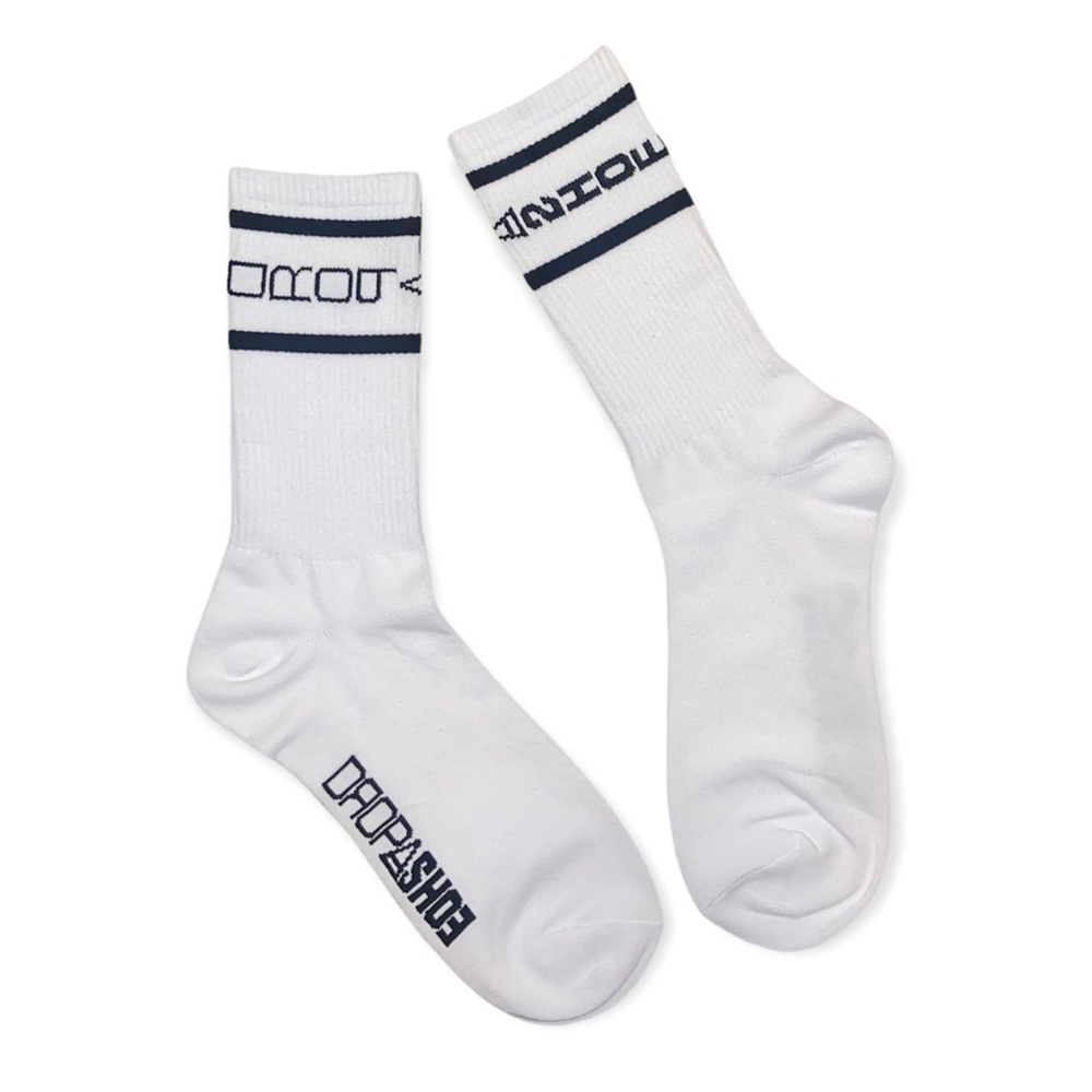 UNISEX CLEAN WHITE ATHLETIC SOCKS SIZE 7-12